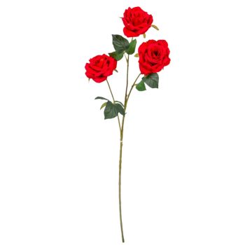 Rózsa ág 3v. bársony M84cm 24db/#