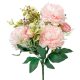 Peony csokor 7v. rózsaszín M40cm 12db/#