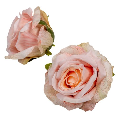 Rózsa virágfej rózsaszín D10cm 12db/csom