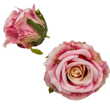 Rózsa virágfej mályva D10cm 12db/csom