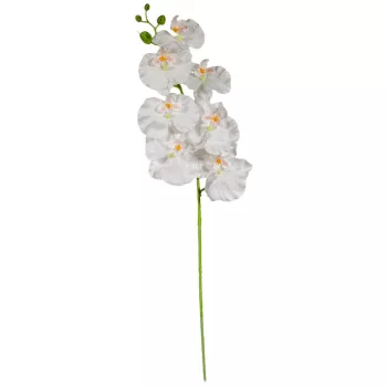 Orchidea ág fehér M91cm 12db/#