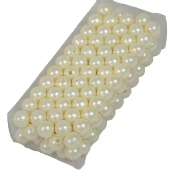 Gyöngy 10mm krém 85gr