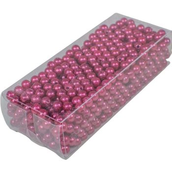 Gyöngy 6mm bordó 85gr