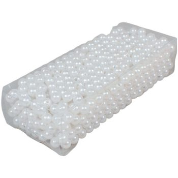 Gyöngy 6mm fehér 85gr