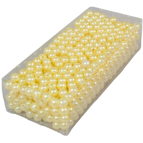 Gyöngy 6mm vanília 85gr