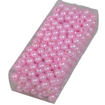 Gyöngy 8mm rózsaszín 85gr