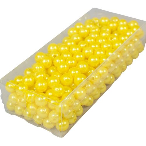 Gyöngy 8mm sárga 85gr