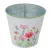 Meadow virágmintás fém kaspó fehér D16x14,8cm