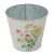 Meadow virágmintás fém kaspó fehér D16x14,8cm