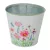 Meadow virágmintás fém kaspó fehér D18x14,8cm