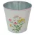 Meadow virágmintás fém kaspó fehér D18x14,8cm