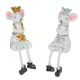 Lógólábú egér koronás polyresin 9cm