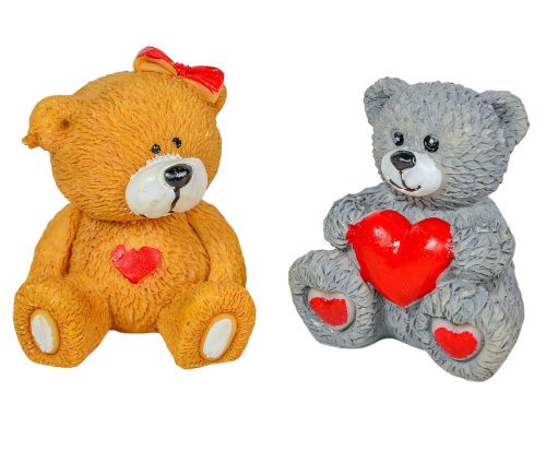 Maci szívvel poly M5cm