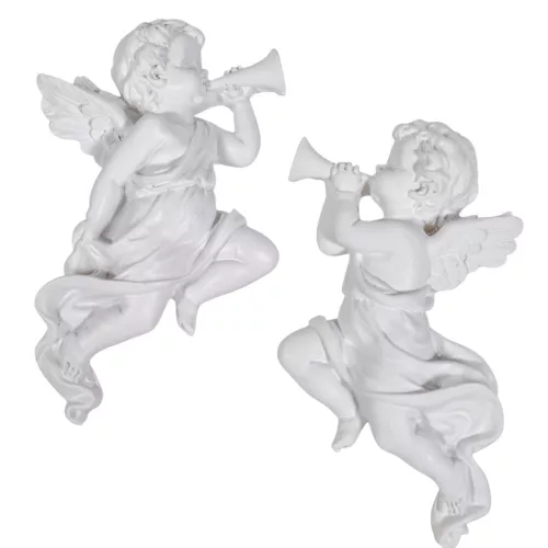 Angyal kürttel poly fehér 11,5cm