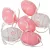 Húsvéti tojás virág mintás pink 6cm 6db-os-