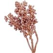 Díszítő ág rosegold M40cm 72db/#
