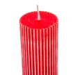 Kontúrozott bordás henger gyertya 50x150mm piros 4db/csom (db ár)
