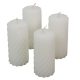 Kontúrozott csavart henger gyertya 55x100mm fehér 4db/csom (db ár)