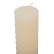 Kontúrozott csavart henger gyertya 55x100mm ivory 4db/csom (db ár)