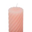 Kontúrozott csavart henger gyertya 55x100mm púder 4db/csom (db ár)