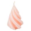Kontúrozott csavart kúp gyertya 88x115mm púder 4db/csom (db ár)