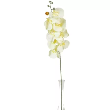 Orchidea szálas hamvas krém M90cm 36db/#