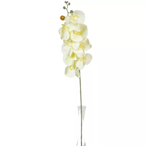 Orchidea szálas hamvas krém M90cm 36db/#
