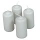 Mártott henger gyertya 40x80 mm világosszürke 4db/csom (db ár)
