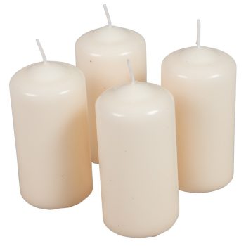 Mártott henger gyertya 50x100 mm krém 4db/csom (db ár)