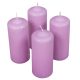 Mártott henger gyertya 50x120 mm viola 4db/csom (db ár)