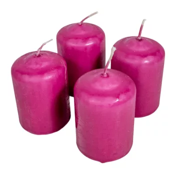 Mártott henger gyertya 50x75 mm Magenta 4db/csom (db ár) 