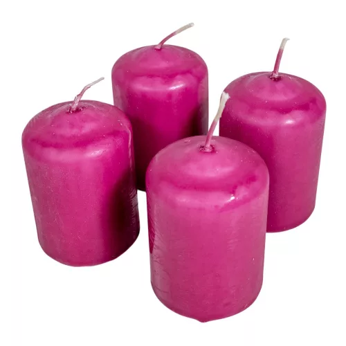 Mártott henger gyertya 50x75 mm Magenta 4db/csom (db ár) 