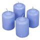 Mártott henger gyertya 50x75 mm milka lila 4db/csom (db ár)
