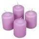 Mártott henger gyertya 50x75 mm viola 4db/csom (db ár)