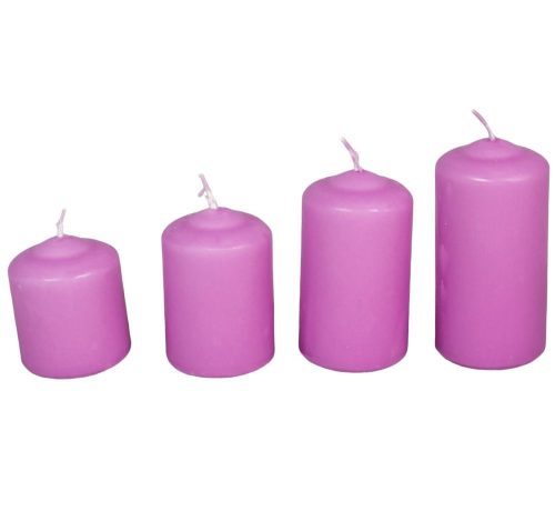 Mártott 50mm-es lépcsős gyertya viola 
