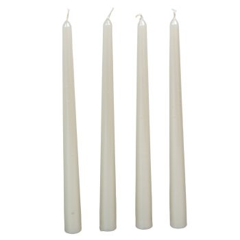Metál sziluett gyertya 310 mm ivory 4db/csom (db ár)
