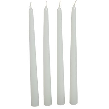   Mártott sziluett gyertya fehér 310 mm 4 darabos csomagban rendelhető | darab ár!