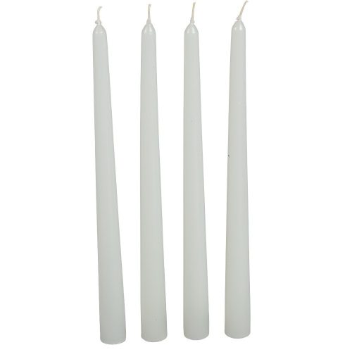 Mártott sziluett gyertya fehér 310 mm 4 darabos csomagban rendelhető | darab ár!