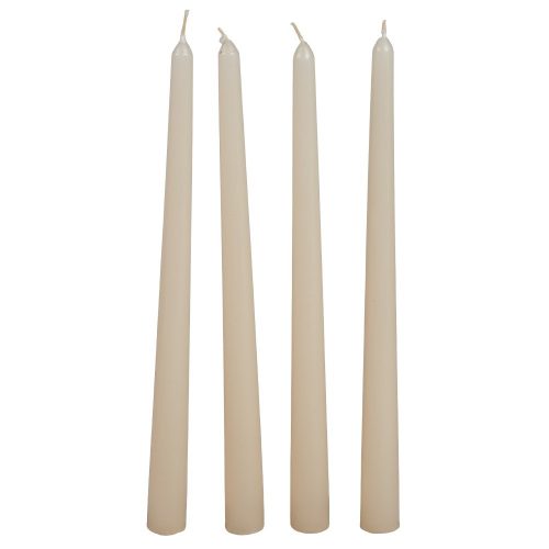 Mártott sziluett gyertya krém 310 mm 4db/csom (db ár)