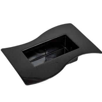 Műanyag  tál grafit szürke Szafari M5x24X12cm