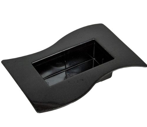 Műanyag  tál grafit szürke Szafari M5x24X12cm