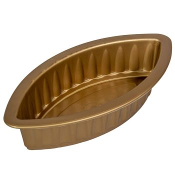 Műanyag bordás óriás hajó arany M8x19x38cm