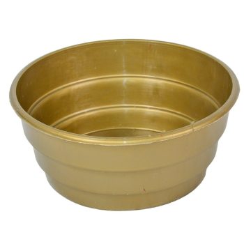 Műanyag nagy tál kerek arany D20cm M8,5cm