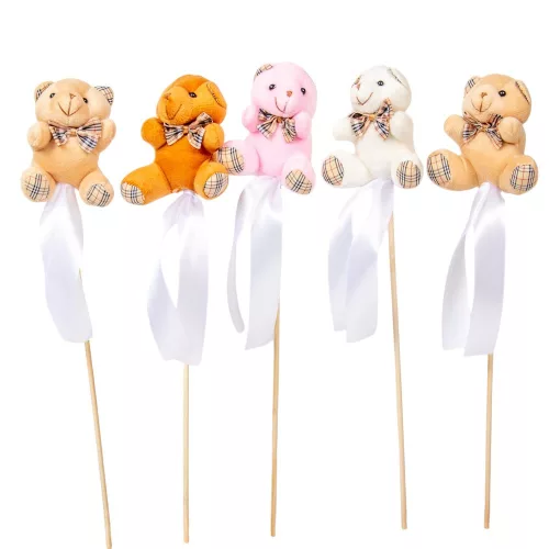 Pálcás plüss macis 5db/csom