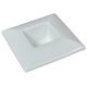 Műanyag tál négyzet alakú fehér M6x17x17cm