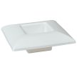 Műanyag tál négyzet alakú fehér M6x17x17cm
