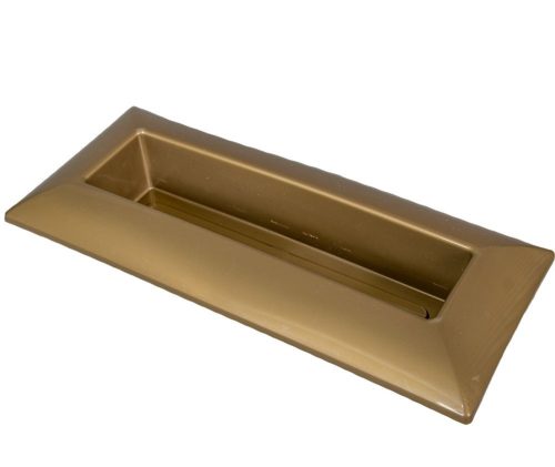 Műanyag tál téglalap alakú arany 39*17cm