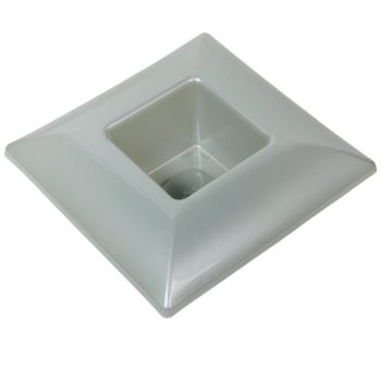 Műanyag tál négyzet alakú gyöngyház 17x17cm