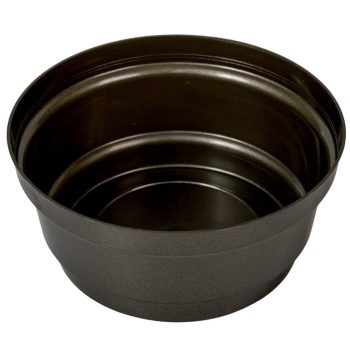 Műanyag nagy tál kerek grafit D18cm M8cm