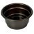 Műanyag közepes  kerek tál grafit D17cm M10cm 